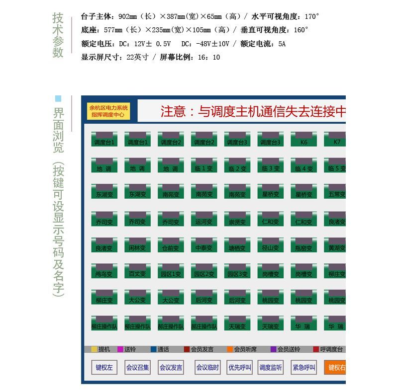 SPC22DD0 觸摸屏調度臺1